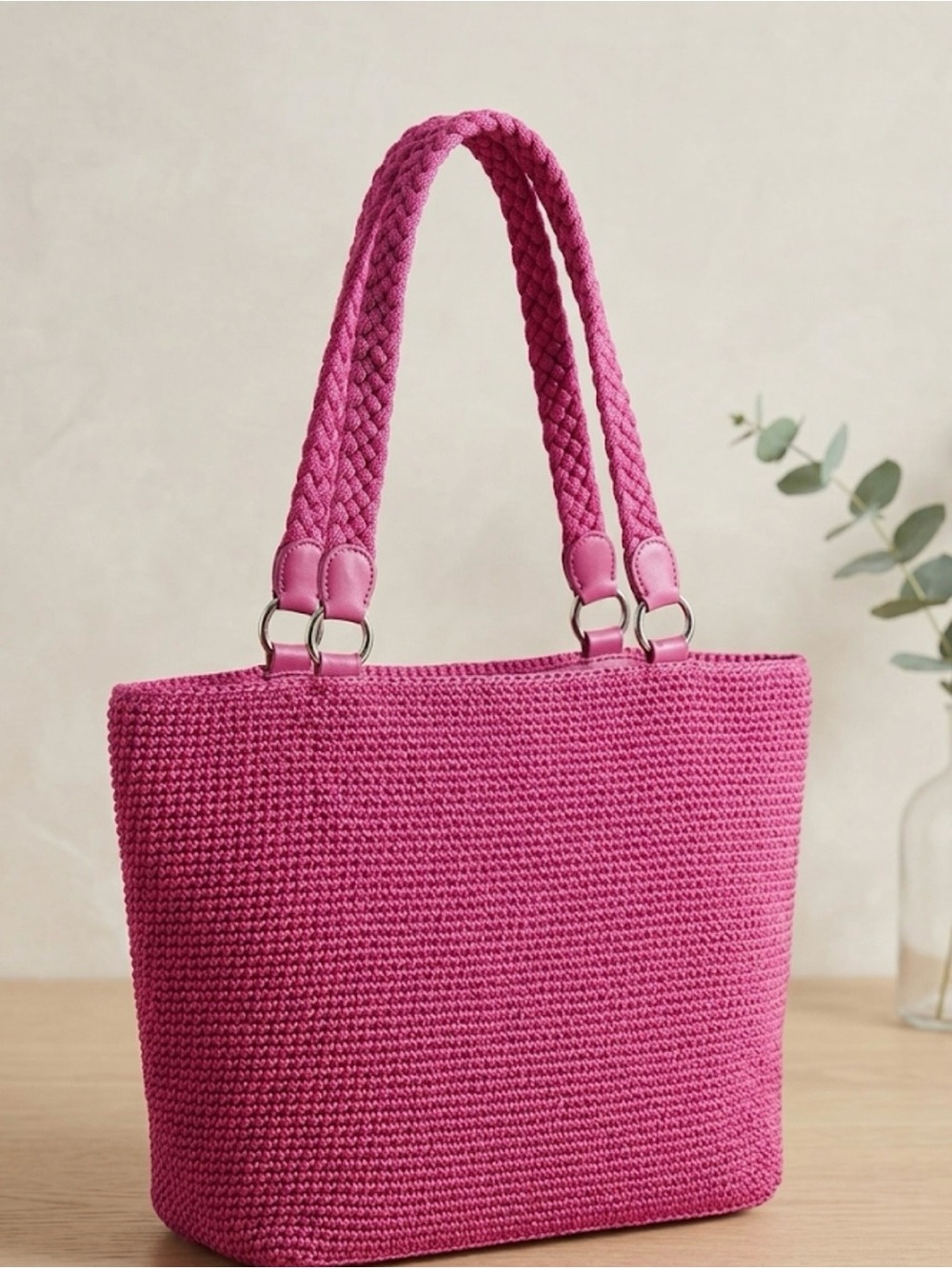 Pink Tote Bag - Stylish Everyday Shoulder Bag